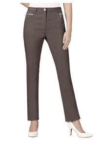 Stehmann Damen Stretch-Hose, grau, Gr. 72, unifarben, 72% Viskose, 25% Polyamid, 3% Elasthan, Hosen