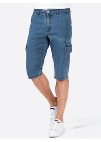 Catamaran Herren Jeansbermudas, blau, Gr. 48, unifarben, 99% Baumwolle, 1% Elasthan, Jeans
