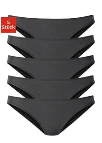 H.I.S. H.I.S Damen Bikinislip, Gr. 32, schwarz, Microfaser, Obermaterial: 95% Polyamid, 5% Elasthan, unifarben, Unterhosen, aus weicher Microfaserqualität