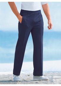 Herren Trainingshose, blau, Gr. 50, unifarben, 80% Polyacryl, 20% Baumwolle, Hosen