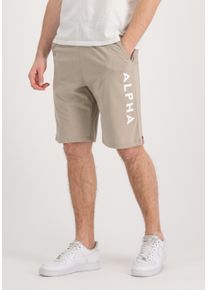 Sweatshorts Alpha Industries "Alpha Industries Men - Shorts Alpha Jersey Short" Gr. 2 XL, Normalgrößen, beige (vintage sand) Herren Hosen Shorts