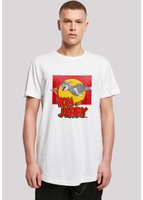 T-Shirt F4NT4STIC "Tom and Jerry TV Serie Chase Scene" Gr. 5XL, weiß Herren Shirts T-Shirts Print