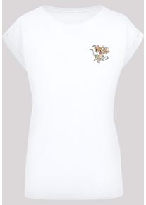 Kurzarmshirt F4NT4STIC "F4NT4STIC Damen" Gr. 3XL, weiß (white) Herren Shirts T-Shirts