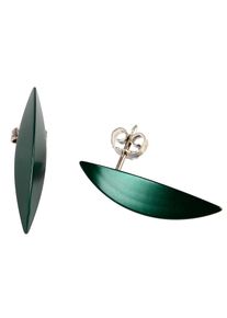DeMarie Damen Paar Ohrstecker "eloxiertes Aluminium", grün, Metall, Ohrringe