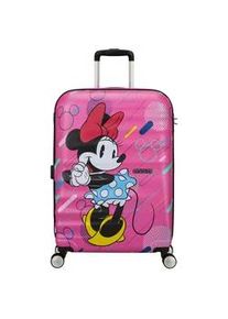 Kinderkoffer American Tourister "WAVEBREAKER DISNEY 67" Gr. B/H/T: 47cm x 67cm x 26cm 64 l, bunt (minnie future) Koffer Kinderreisegepäck TSA-Zahlenschloss