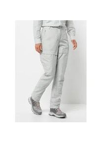 Trekkinghose Jack Wolfskin "BARRIER PANT W" Gr. 40, Normalgrößen, grau (cool, grau) Damen Hosen