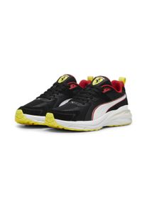 Sneaker Puma "Scuderia Ferrari Hypnotic Sneakers Herren" Gr. 42, schwarz-weiß (black white speed yellow) Schuhe Schnürhalbschuhe