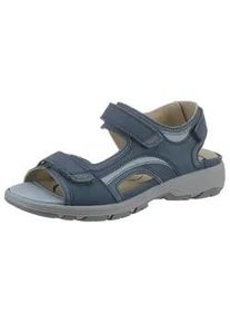 Waldläufer Sandale WALDLÄUFER Gr. 6 (39), blau (blau kombiniert) Damen Schuhe Sommerschuh, Outdoorschuh, Keilabsatz, in Trekking-Optik, H-Weite