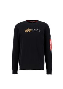 Sweater Alpha Industries "Alpha Industries Men - Sweatshirts Alpha Label Sweater" Gr. XL, schwarz (black) Herren Sweatshirts