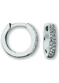 Paar Creolen ONE ELEMENT "Zirkonia Ohrringe aus 925 Silber" Gr. Damen, mit Zirkonia, Silber 925 (Sterlingsilber), silberfarben (silber) Damen Silber Schmuck