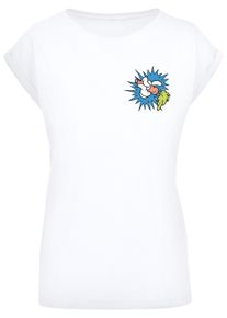 Kurzarmshirt F4NT4STIC "F4NT4STIC Damen" Gr. XS, weiß (white) Herren Shirts T-Shirts