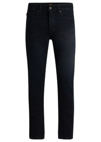 Slim-fit-Jeans BOSS Orange "DELAWARE BO" Gr. 38, Länge 30, blau (dark blue408) Herren Jeans mit BOSS Leder-Badge