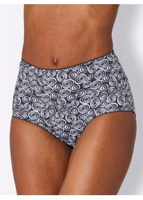 Damen Taillenslip, Gr. 36, schwarz-weiß, 95% Baumwolle, 5% Elasthan, Unterhosen