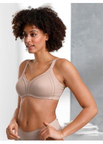 Damen Minimizer-BH, Gr. 95, beige, 86% Polyamid, 14% Elasthan, BHs