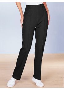 Damen Wellnesshose, schwarz, Gr. 50, unifarben, 80% Polyacryl, 20% Baumwolle, Hosen