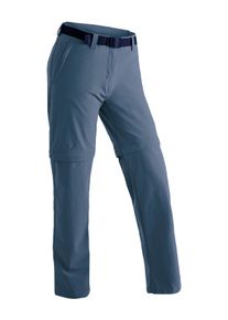 Maier Sports Damen Funktionshose "Nata 2", blau, Gr. 36, 90% Polyamid, 10% Elasthan, Hosen, Damen Wanderhose, zipp-off Outdoor-Hose, 3 Taschen,