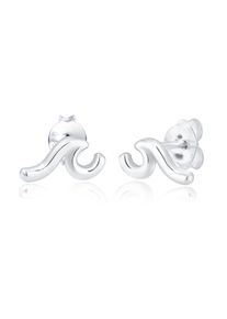 Elli Damen Paar Ohrstecker "Wellen Wave Ohrringe Trend 925 Sterling Silber", OneSize, ohne Stein, Silber 925 (Sterlingsilber), silber, Silber 925