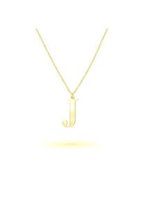 Beka & Bell BEKA & BELL Damen Kette mit Anhänger "925-Sterling Silber vergoldet Glänzend 45cm", 45cm, Silber 925 (Sterlingsilber), L: 45cm, gelb, Silber 925
