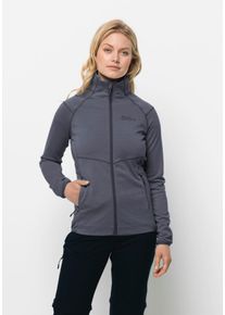 Jack Wolfskin Damen Fleecejacke "FORTBERG FZ W", grau, Gr. M, OBERSTOFF 100% POLYESTER FUTTER 100% POLYESTER, Jacken