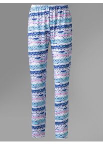 Damen Schlafhose, Gr. 52, bunt, 100% Baumwolle, geblümt, gemustert, gestreift, Hosen