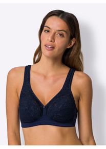Damen Bügelloser BH, Gr. 90, blau, 84% Polyamid, 16% Elasthan, BHs