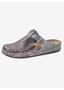 Damen Pantolette, Gr. 37, rosa, Leder, modisch, Schuhe