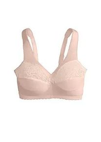 Entlastungs-BH Glamorise, Damen, Gr. 110, Cup C, beige (puder), 50% Polyamid, 40% Polyester, 10% Elasthan, BHs Entlastungs-BH