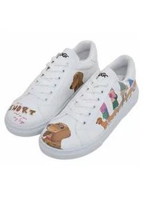 Sneaker DOGO "Damen Ace Sneakers Mini Puppy Vegan Damen / female" Gr. 40, Normalschaft, weiß Damen Schuhe Vegan