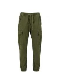 Jogginghose Alpha Industries "Alpha Industries Men - Pants Ripstop Jogger" Gr. M, Normalgrößen, grün (schwarz olive) Herren Hosen