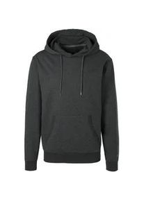 Hoodie BENCH. LOUNGEWEAR Gr. 52/54 (L), grau (anthrazit, meliert) Herren Sweatshirts Langarm, Sweatshirt mit Rundhals und Kapuze, Baumwollmischung