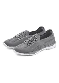 Lascana Sneaker 'Slipper, Halbschuh, leichtes Meshmaterial' grau Gr. 35 für Damen
