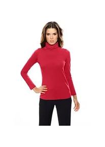 Rollkragenshirt Heine "Rollkragen-Shirt" Gr. 38, rot Damen Shirts