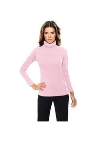 Rollkragenshirt Heine "Rollkragen-Shirt" Gr. 40, rosa (rosé) Damen Shirts