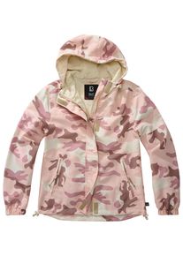 Brandit Damen Allwetterjacke "Brandit Damen Ladies Summer Windbreaker Frontzip", rosa, casual, Gr. XS, mehrfarbig, 100% Polyester, Jacken