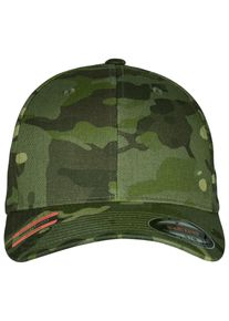 Flexfit Damen Flex Cap "Flexfit Unisex Flexfit Multicam", bunt, casual, Gr. S, 98% Baumwolle, 2% Elasthan, Caps