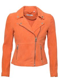 Maze Damen Lederjacke "42021160", orange, Gr. XL, Obermaterial: 100% Ziegenvelour / Innenfutter: 100% Baumwolle/ Ärmelfutter: 100% Baumwolle, Jacken