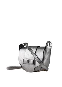 Allgäu Rebell ALLGÄU REBELL Damen Umhängetasche "Trachtentasche", silber, Leder, Taschen, Italienisches Leder mit Edelweiß Applikation