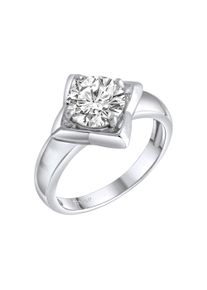 Vivance Damen Fingerring "925-Sterling Silber rhodiniert", 062 (19,7), Silber 925 (Sterlingsilber), weiß, Silber 925 (Sterlingsilber), Fingerringe