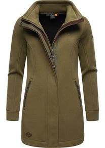 Ragwear Damen Sweatjacke "Letrice Bonded", grün, elegant, Gr. 5XL, Sweatware, Obermaterial:100% Polyester, Sweatjacken, Elegante Zip-Jacke mit hohem