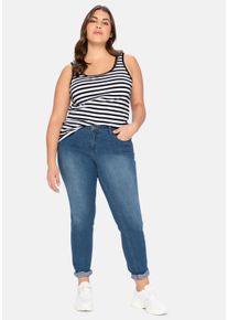 Große Größen Schmale Jeans im Curvy-Schnitt SUSANNE Gr. 46 blau von sheego für Damen