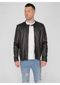 Maze Herren Lederjacke "42021111", schwarz, Gr. XL, Obermaterial: 100% Leder, Lamm / Ärmelfutter: 100% Polyester, Jacken