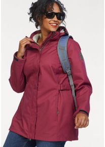 Killtec Große Größen Softshellparka Gr. 56 rot für Damen