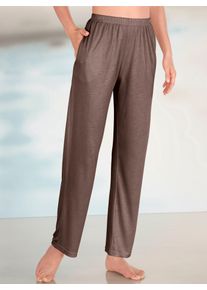 Damen Relaxhose, braun, Gr. 48, unifarben, 70% Viskose, 30% Polyester, Hosen