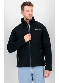 DEPROC Active Herren Strickfleecejacke "SEWARD MN", grau, sportlich, Gr. 5XL, 100% Polyester, Jacken, mit 2-Wege-Reißverschluss