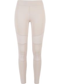 Urban Classics Damen Leggings "Urban Classics Damen Ladies Tech Mesh Leggings", grau, Gr. 5XL, unifarben, 80% Polyamid, 20% Elasthan, Hosen