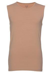 OLYMP Herren T-Shirt "Casual", beige, Basic, Gr. XL, unifarben, Obermaterial: 94% Baumwolle, 6% Elasthan, Shirts, Rundhalsausschnitt, Ideal zum