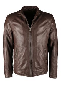 JCC Herren Bikerjacke "6010007-2", braun, Gr. XL, Obermaterial: 100% Leder, Lamm / Futter 100% Polyester / Ärmelfutter: 100% Polyester, Jacken