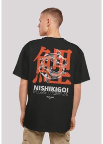 F4NT4STIC Herren T-Shirt "Nishikigoi Koi Japan Grafik", schwarz, casual, Gr. L, Obermaterial: 100% Baumwolle, Shirts, Print