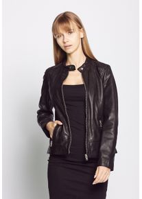 JCC Damen Lederjacke "31024045", schwarz, Gr. 48, Obermaterial 100% Lammleder / Futter: 100% Polyester, Jacken