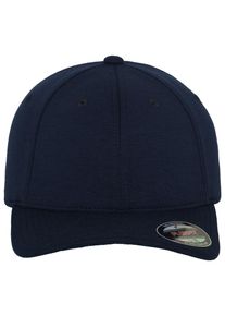 Flexfit Damen Flex Cap "Flexfit Unisex Flexfit Double Jersey", blau, casual, Gr. S, unifarben, 66% Polyester, 30% Baumwolle, 4% Elasthan, Caps
